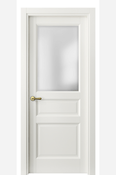 Дверь межкомнатная 1432 МЖМ САТ. Цвет Матовый жемчужный. Материал Гладкая эмаль. Коллекция Galant. Картинка.