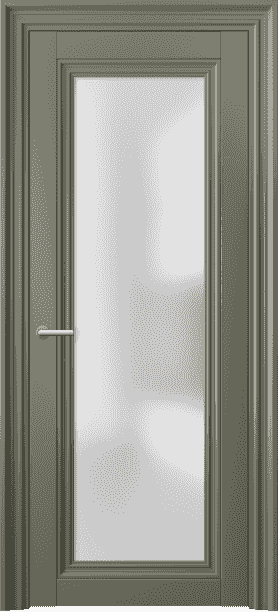 Дверь межкомнатная 2502 МОТ САТ. Цвет Матовый оливковый тёмный. Материал Гладкая эмаль. Коллекция Centro. Картинка.