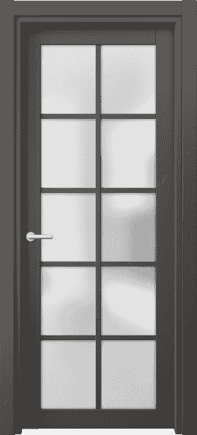 Дверь межкомнатная 2106 СТГФ САТ. Цвет Софт-тач графитовый. Материал Полипропилен. Коллекция Neo. Картинка.