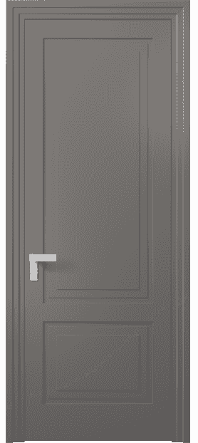 Дверь межкомнатная 8351 МКЛС. Цвет Матовый классический серый. Материал Гладкая эмаль. Коллекция Rocca. Картинка.