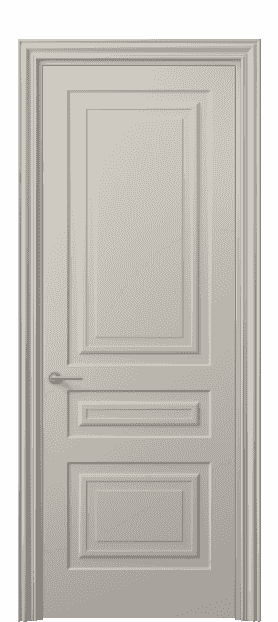 Дверь межкомнатная 8411 МСБЖ . Цвет Матовый светло-бежевый. Материал Гладкая эмаль. Коллекция Mascot. Картинка.