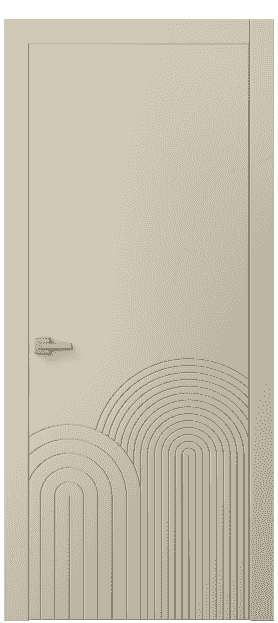Дверь межкомнатная 8059 ММЦ . Цвет Матовый марципановый. Материал Гладкая эмаль. Коллекция Linea. Картинка.