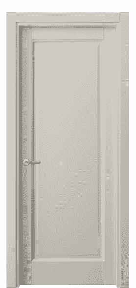 Дверь межкомнатная 1401 СТСС. Цвет Софт-тач светло-серый. Материал Полипропилен. Коллекция Galant. Картинка.