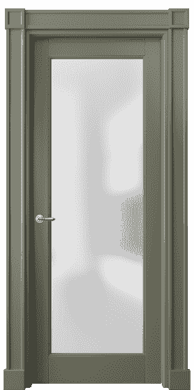 Дверь межкомнатная 6300 БОТ САТ. Цвет Бук оливковый тёмный. Материал Массив бука эмаль. Коллекция Toscana Elegante. Картинка.