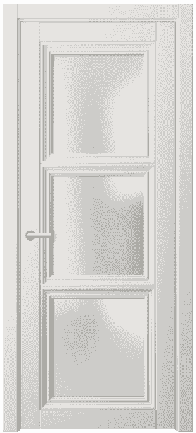 Дверь межкомнатная 2504 СТБЛ САТ. Цвет Софт-тач белоснежный. Материал Полипропилен. Коллекция Centro. Картинка.