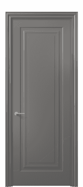 Дверь межкомнатная 8401 МКЛС . Цвет Матовый классический серый. Материал Гладкая эмаль. Коллекция Mascot. Картинка.