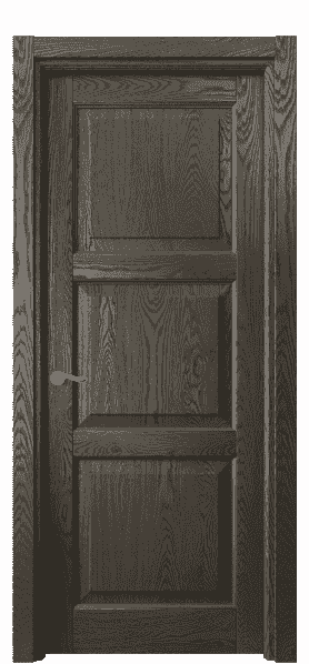 Дверь межкомнатная 0731 ДСЕ.Б. Цвет Дуб серый брашированный. Материал Массив дуба брашированный. Коллекция Lignum. Картинка.