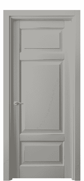 Дверь межкомнатная 0721 БНСРП. Цвет Бук нейтральный серый с позолотой. Материал  Массив бука эмаль с патиной. Коллекция Lignum. Картинка.