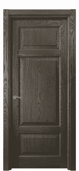 Дверь межкомнатная 0721 ДСЕ.Б. Цвет Дуб серый брашированный. Материал Массив дуба брашированный. Коллекция Lignum. Картинка.