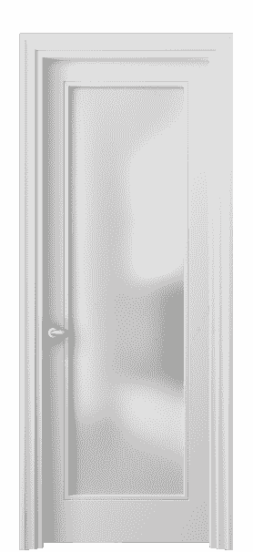 Дверь межкомнатная 8502 МБЛ САТ. Цвет Матовый белоснежный. Материал Гладкая эмаль. Коллекция Esse. Картинка.