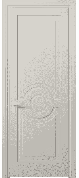 Дверь межкомнатная 8361 МОС. Цвет Матовый облачно-серый. Материал Гладкая эмаль. Коллекция Rocca. Картинка.