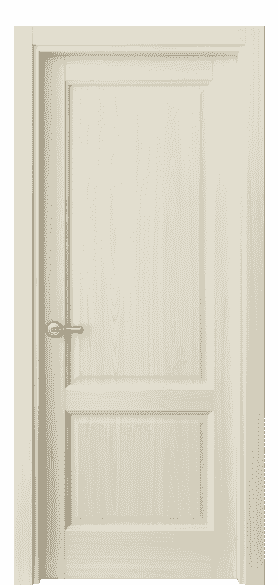 Дверь межкомнатная 1421 МОЯ. Цвет Молочный ясень. Материал Ciplex ламинатин. Коллекция Galant. Картинка.