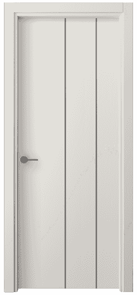 Дверь межкомнатная 4205 СТБЛ. Цвет Софт-тач белоснежный. Материал Полипропилен. Коллекция Freedom. Картинка.