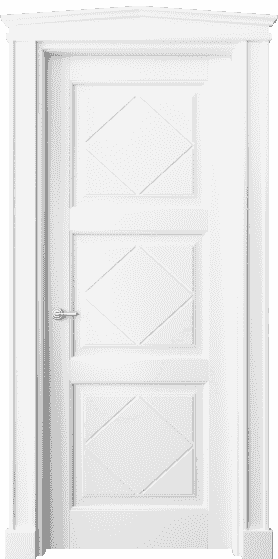 Дверь межкомнатная 6349 ББЛ. Цвет Бук белоснежный. Материал Массив бука эмаль. Коллекция Toscana Rombo. Картинка.