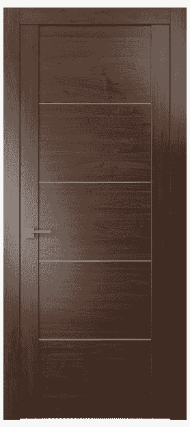 Дверь межкомнатная 4113 ОРБ. Цвет Орех бренди. Материал Шпон ценных пород. Коллекция Quadro. Картинка.