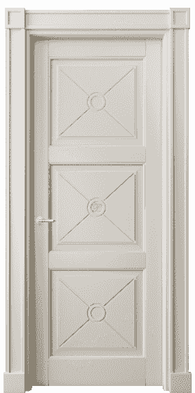 Дверь межкомнатная 6369 БОС. Цвет Бук облачный серый. Материал Массив бука эмаль. Коллекция Toscana Litera. Картинка.
