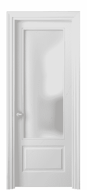 Дверь межкомнатная 8542 МБЛ САТ. Цвет Матовый белоснежный. Материал Гладкая эмаль. Коллекция Esse. Картинка.