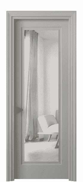 Дверь межкомнатная 8503 МНСР ЗЕР. Цвет Матовый нейтральный серый. Материал Гладкая эмаль. Коллекция Esse. Картинка.