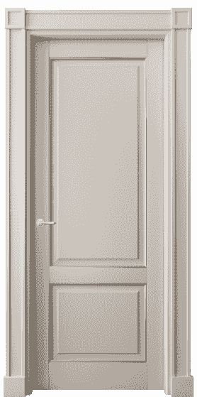 Дверь межкомнатная 6303 БСБЖС. Цвет Бук светло-бежевый серебряный антик. Материал  Массив бука эмаль с патиной. Коллекция Toscana Plano. Картинка.