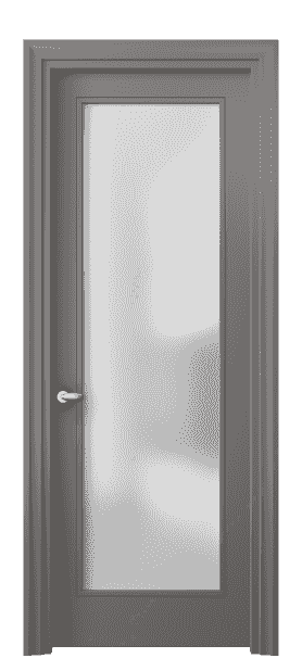 Дверь межкомнатная 8502 МКЛС САТ. Цвет Матовый классический серый. Материал Гладкая эмаль. Коллекция Esse. Картинка.