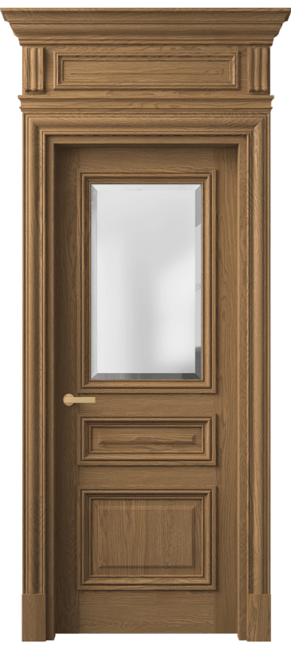 Межкомнатная дверь Antique 7304 Дуб мускатный матовый Сатинированное стекло с фацетом, 6 мм Цена 10740 Br | Volhovec