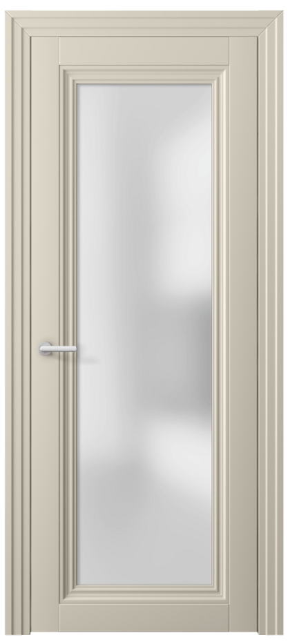 Межкомнатная дверь Centro 2502 ПЭТ светло-бежевый Сатинированное стекло Цена 2010 Br | Volhovec