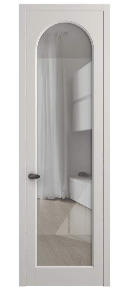 Межкомнатная дверь Palazzo 6804 Матовый серый Рефлективное прозрачное стекло "Stopsol", калёное Цена 5600 Br | Volhovec