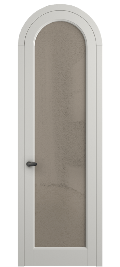 Межкомнатная дверь Palazzo 6814 Матовый серый Фактурное бронзовое стекло "Лёд", триплекс Цена 7000 Br | Volhovec