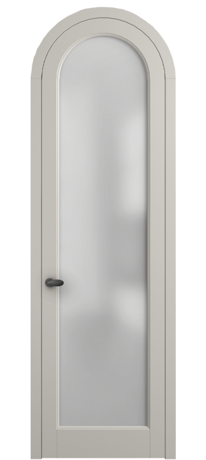 Межкомнатная дверь Palazzo 6814 Матовый облачно-серый Сатинированное стекло Цена 6700 Br | Volhovec