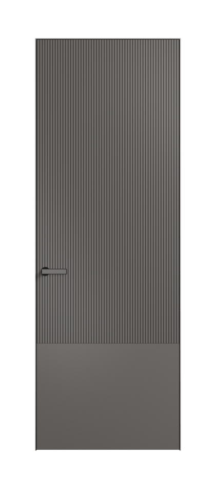 Дверь межкомнатная Velvet АКП 8203 Матовый классический серый. Скрытый короб Черный Цена 3600 . Фабрика дверей Волховец 8 (800) 551 43 19 Межкомнатная дверь Velvet АКП 8203 Матовый классический серый. Цена 3600 | Volhovec