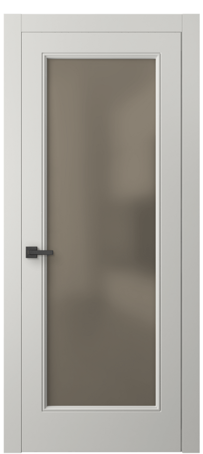 Межкомнатная дверь Linea 8300 Матовый серый Сатинированное бронзовое стекло, триплекс Цена 3990 Br | Volhovec