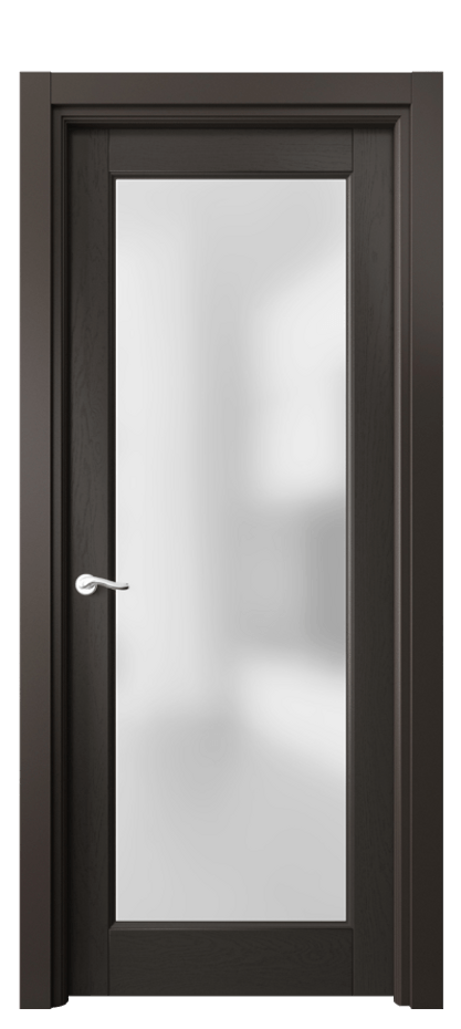 Межкомнатная дверь Лигнум 0700 Дуб антрацит Сатинированное стекло Цена 6980 Br | Volhovec