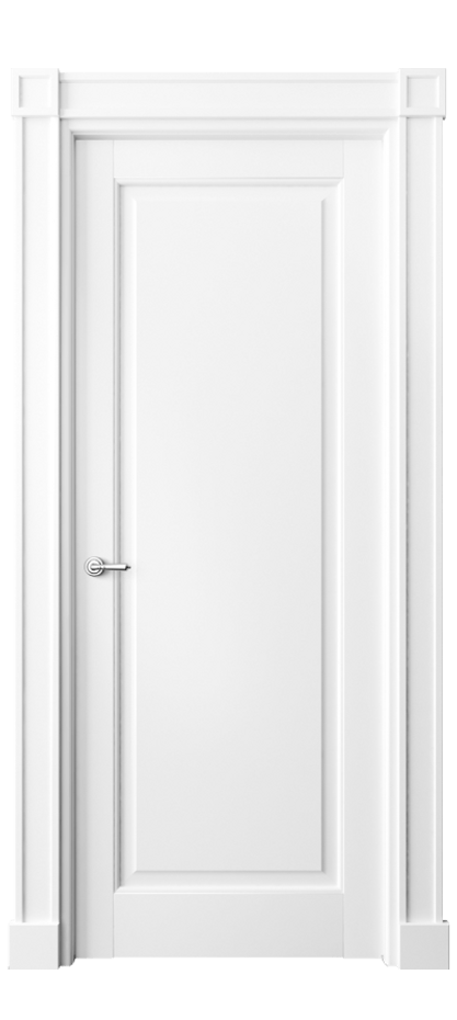 Межкомнатная дверь Тоскана Плано 6301 Матовый белоснежный  Цена 7110 Br | Volhovec