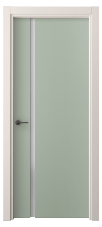 Межкомнатная дверь Фридом 4222 ПЭТ светло-оливковый Сатинированное стекло Цена 1800 Br | Volhovec