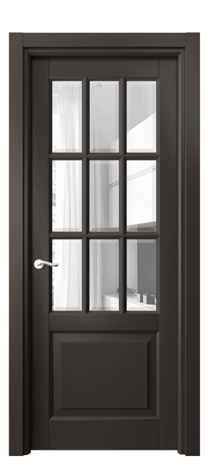 Дверь межкомнатная Лигнум 0748 Дуб антрацит Прозрачное стекло с фацетом Гладкий наличник ДАН Цена 8620 Br Наличники уже входят в базовый комплект. Фабрика дверей Волховец 8 (800) 551 43 19 Межкомнатная дверь Лигнум 0748 Дуб антрацит Прозрачное стекло с фацетом Цена 8620 Br | Volhovec