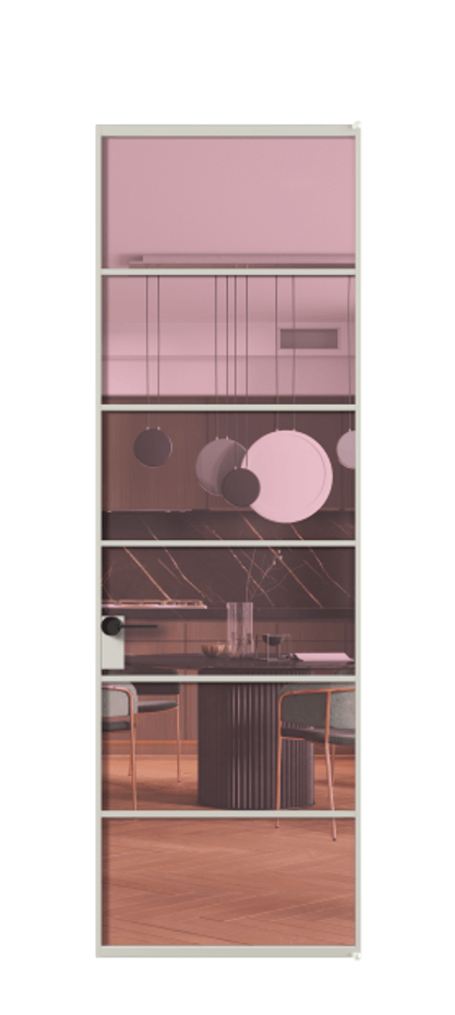 Алюминиевая дверь АЛПЛ040.04 Алюминий тёплый серый Прозрачное розовое стекло, триплекс. Без короба АТСР Цена 6870 Стоимость комплекта двери включает: 1. Полотно (600/650/700/750/800/850/900/950*2000-2400 мм).
2. Короб
3. Комплект фурнитуры (2 торцевые петли и магнитный замок с ответной планкой). Фабрика дверей Волховец 8 (800) 551 43 19 Алюминиевая дверь АЛПЛ040.04 Алюминий тёплый серый Прозрачное розовое стекло, триплекс Цена 6870 | Volhovec