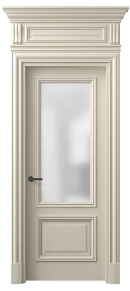 Межкомнатная дверь Antique 7302 Бук бежево-серый Сатинированное стекло Цена 6550 Br | Volhovec