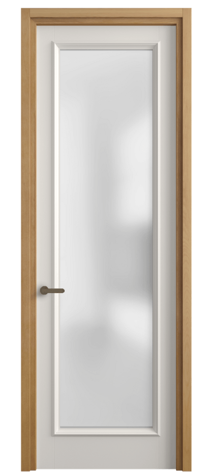 Межкомнатная дверь Charm 6702 Бук пудровый белый Сатинированное стекло Цена 5400 Br | Volhovec