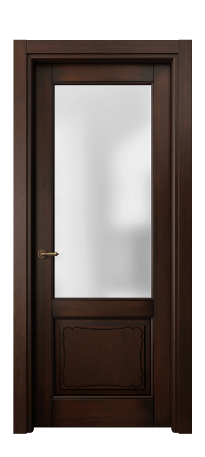 Межкомнатная дверь Toscana Elegante 6322 Бук тёмный с патиной Сатинированное стекло. Цена 5440 #CURRENCY# | Volhovec