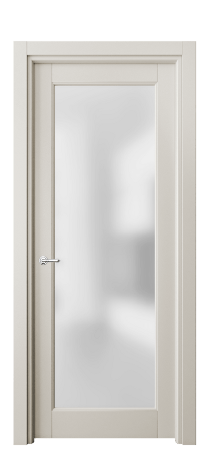 Межкомнатная дверь Тоскана Ромбо 6300 Матовый облачно-серый Сатинированное стекло Цена 4930 Br | Volhovec