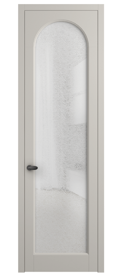 Межкомнатная дверь Palazzo 6804 Матовый облачно-серый Фактурное стекло "Лёд", триплекс Цена 5500 Br | Volhovec