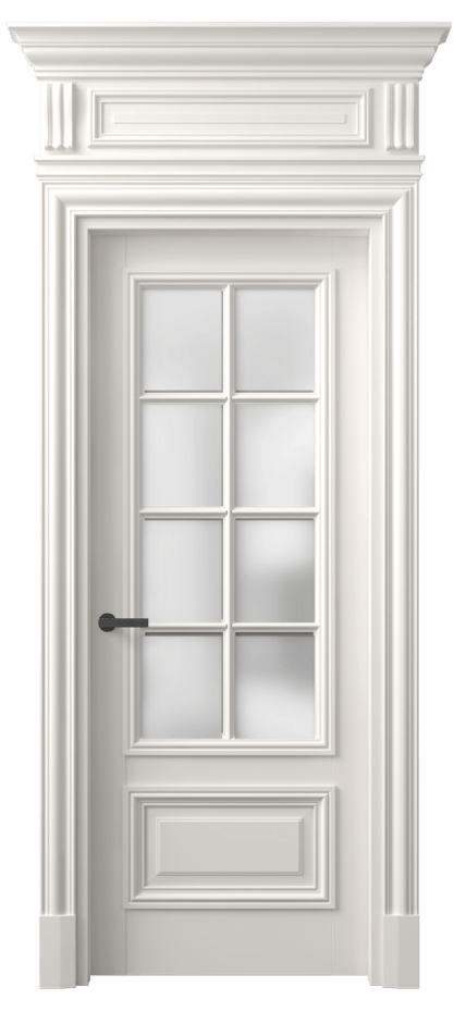 Межкомнатная дверь Antique 7316 Бук пудровый белый Сатинированное стекло Цена 7220 Br | Volhovec