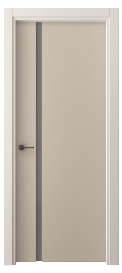 Межкомнатная дверь Фридом 4222 ПЭТ серо-коричневый  Сатинированное серое стекло, триплекс Цена 1800 Br | Volhovec