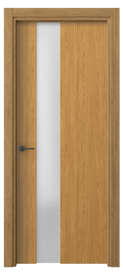 Межкомнатная дверь Freedom 4224 Ванильный дуб Сатинированное стекло. Цена 2100 Br | Volhovec