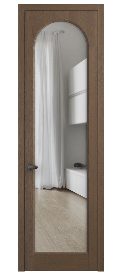 Межкомнатная дверь Палаццо 6804 Дуб туманный матовый Прозрачное стекло Цена 7900 Br | Volhovec