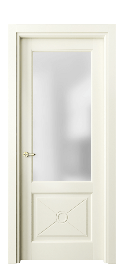 Межкомнатная дверь Тоскана Литера 6362 Матовый молочно-белый Сатинированное стекло Цена 5570 Br | Volhovec