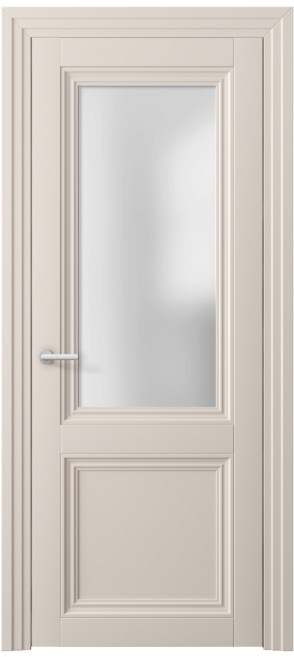 Дверь межкомнатная Центро 2524 ПЭТ пудровый бежевый Сатинированное стекло Каскадный наличник ПЭПБ Цена 2130 Br Наличники уже входят в базовый комплект. Фабрика дверей Волховец 8 (800) 551 43 19 Межкомнатная дверь Центро 2524 ПЭТ пудровый бежевый Сатинированное стекло Цена 2130 Br | Volhovec