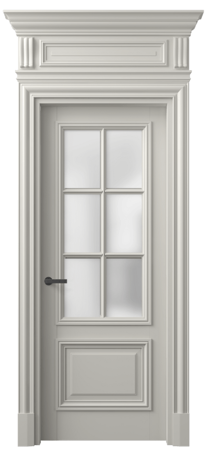 Межкомнатная дверь Antique 7312 Бук тёплый серый Сатинированное стекло Цена 7220 Br | Volhovec