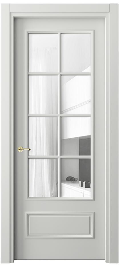 Дверь межкомнатная Paris 8112 Матовый светло-серый Прозрачное стекло Гладкий наличник МССР Цена 3290 Br Наличники уже входят в базовый комплект. Фабрика дверей Волховец 8 (800) 551 43 19 Межкомнатная дверь Paris 8112 Матовый светло-серый Прозрачное стекло Цена 3290 Br| Volhovec