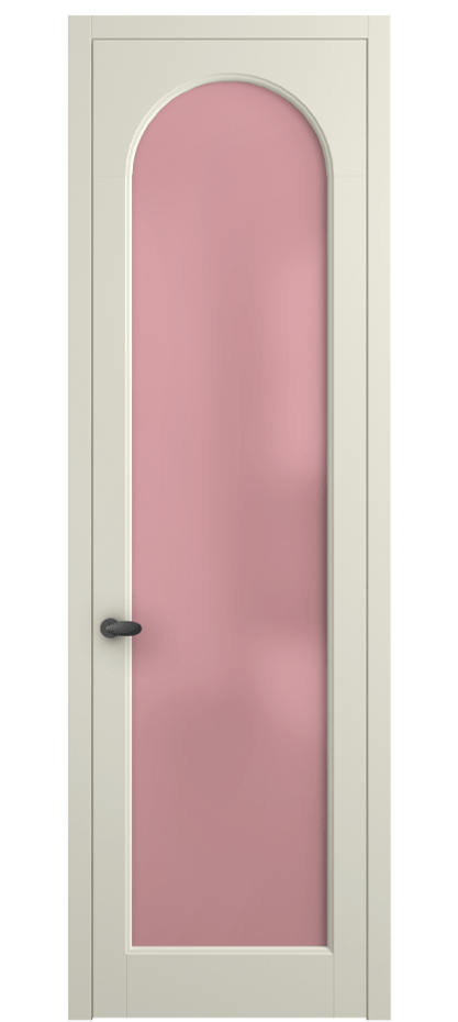 Межкомнатная дверь Palazzo 6804 Матовый молочно-белый Сатинированное розовое стекло, триплекс Цена 5200 Br | Volhovec